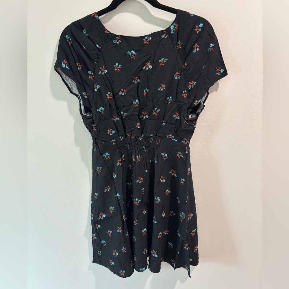 🆕 FREE PEOPLE Everyone’s Favorite Mini Dress In Black Combo - Picture 10 of 11